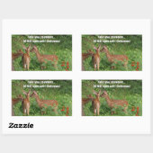 Öffnen Sie nicht bis Weihnachten Hirsch Geschenkst Rechteckiger Aufkleber (Blatt)