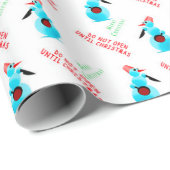 öffnen Sie nicht bis Weihnachten lustig Geschenkpapier (Rolleneckpunkt)