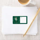 Öffnen Sie nicht bis Weihnachten Mädchenbaum Adressaufkleber (Insitu)