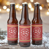 Öffnen Sie nicht bis Weihnachten Red Beer Flasche  Bierflaschenetikett