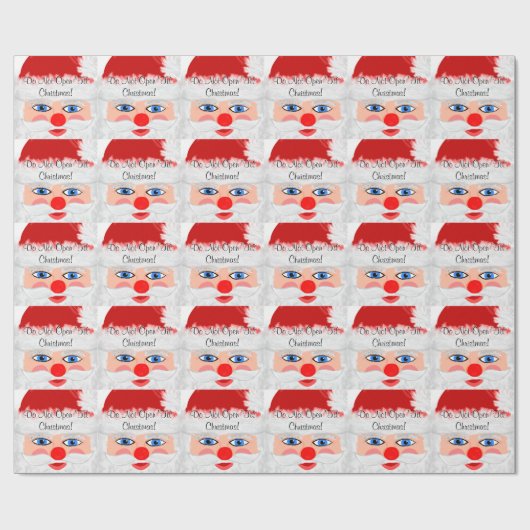 Öffnen Sie nicht bis Weihnachten Weihnachten Weihn Geschenkpapier (Flach)