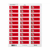 Öffnen Sie nicht bis Weihnachts-Adressbezeichnunge (Vorne)