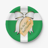 Öffnen Sie nicht bis Weihnachts-Papierplatte Pappteller (Vorderseite)