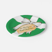 Öffnen Sie nicht bis Weihnachts-Papierplatte Pappteller (Schrägansicht)