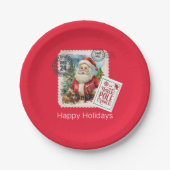 Öffnen Sie nicht bis Weihnachts-Papierplatte Pappteller (Vorderseite)