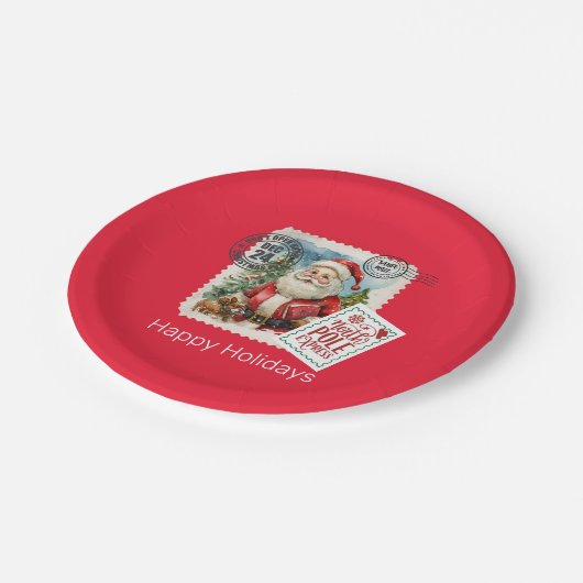 Öffnen Sie nicht bis Weihnachts-Papierplatte Pappteller (Schrägansicht)