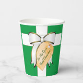 Öffnen Sie nicht bis Weihnachts-Papiertasse Pappbecher (Rückseite)