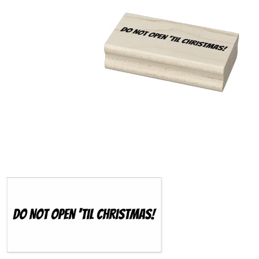 Öffnen Sie nicht "bis Weihnachtskautschuk-Briefmar Gummistempel (Stempel)