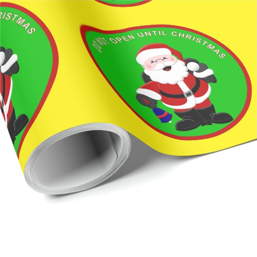 Öffnen Sie nicht bis Weihnachtswrapping Paper Geschenkpapier (Rolleneckpunkt)