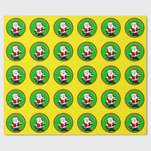 Öffnen Sie nicht bis Weihnachtswrapping Paper Geschenkpapier (Flach)