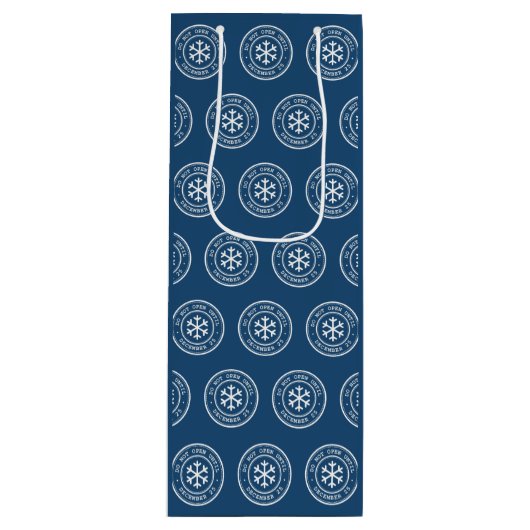 Öffnen Sie nicht bis zum 25. Dezember 2010 Geschenktüte Für Weinflaschen (Vorderseite)