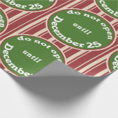 Öffnen Sie nicht bis zum 25. Dezember Packpapier (Ecke)