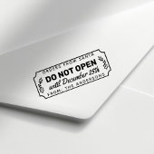 Öffnen Sie nicht bis zum 25. Dezember Weihnachten Permastempel