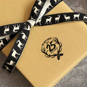 Öffnen Sie nicht bis zum 25. Dezember, Weihnachts- Gummistempel