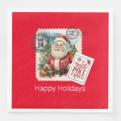 Öffnen Sie nicht bis zum Weihnachtsbuch Napkins Serviette (Vorderseite)