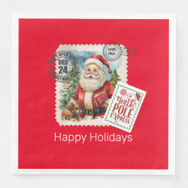 Öffnen Sie nicht bis zum Weihnachtsbuch Napkins Serviette