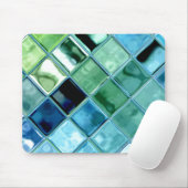 Öffnen Sie Ozean-Glasfliesen-Mosaik-Kunst Mousepad (Mit Mouse)