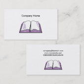 Öffnen Sie sich Firmennamen Bible, Company Visitenkarte (Vorne/Hinten)