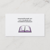 Öffnen Sie sich Firmennamen Bible, Company Visitenkarte (Rückseite)