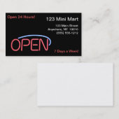 Öffnen Sie sich für Geschäft Visitenkarte (Vorne/Hinten)