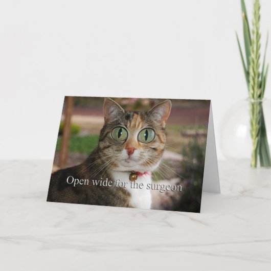 Öffnen Sie sich weit für den Chirurgen - mustern Karte (Vorderseite)