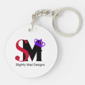 Öffnen Sie sich weit! Otter-Schlüsselanhänger Schlüsselanhänger (Rückseite)