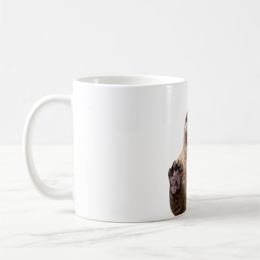 Öffnen Sie sich weit! Otter-Tasse Kaffeetasse (Links)