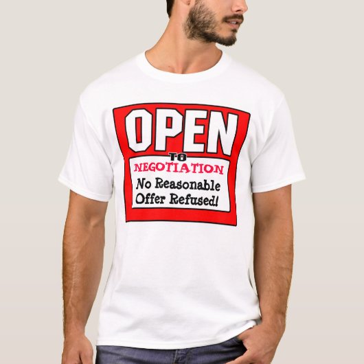 ÖFFNEN Sie sich zur Verhandlung T-Shirt (Vorderseite)