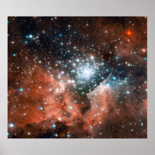 Öffnen Sie Sternhaufen NGC 3603 Poster