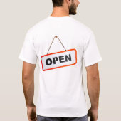 Öffnen Sie Zeichen T-Shirt (Rückseite)
