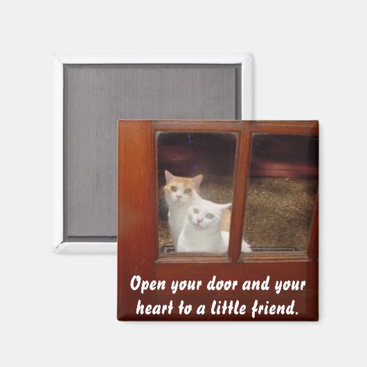 Öffnet das Herz Magnet (Vorderseite/Rückseite)