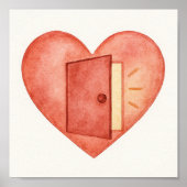 Öffnet das Herz Poster (Vorne)