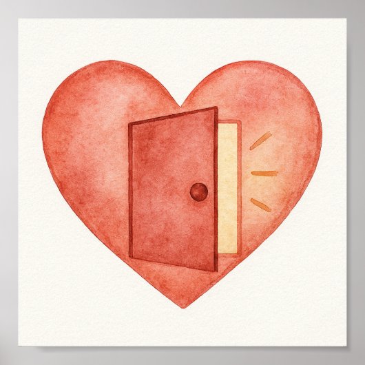 Öffnet das Herz Poster (Vorne)