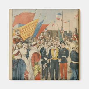 Öffnung der Saida Eisenbahn in Algerien Magnet