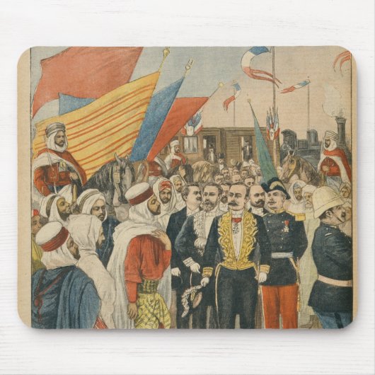 Öffnung der Saida Eisenbahn in Algerien Mousepad (Vorne)