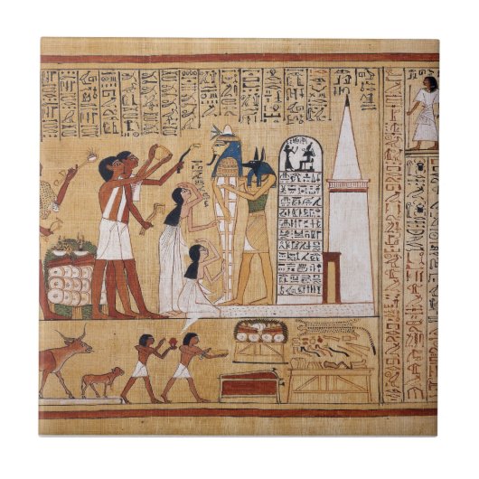 Öffnung des Mund-Zeremonie-Buches der Toten Fliese (Vorderseite)