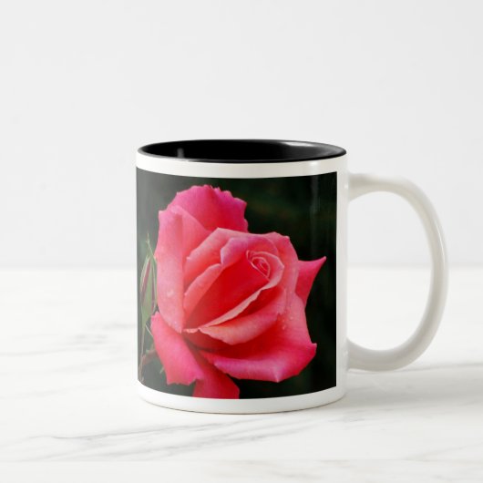Öffnungs-Rose Zweifarbige Tasse (Rechts)