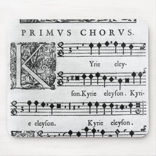 Öffnungsseite der Masse für doppelten Chor Mousepad (Vorne)