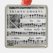 Öffnungsseite der Masse für doppelten Chor Silbernes Ornament (Vorne)