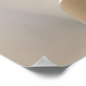 "Öffnungswährungen" | Beige Abstrakt Art Poster (Ecke)