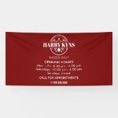 Öffnungszeiten des Friseursalons Banner (Horizontal)