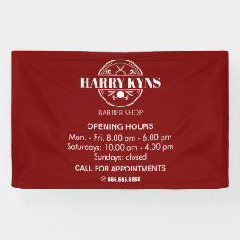 Öffnungszeiten des Friseursalons Banner