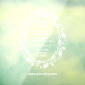 Öffnungszeiten Fenster Zeichen, Weihnachten, Fensteraufkleber (Blatt 3)