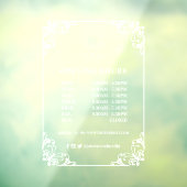 Öffnungszeiten für Blühe Geschäftssymbole Fensteraufkleber (Blatt 3)