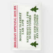 Öffnungszeiten für die Freizeit Geschäftsbanner Banner (Vertikal)