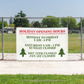 Öffnungszeiten für die Freizeit Geschäftsbanner Banner (InSitu)