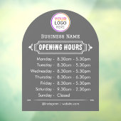 Öffnungszeiten | Geschäftslogos - Öffnungszeiten S Fensteraufkleber (Blatt 3)
