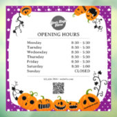 Öffnungszeiten | Halloween Fensteraufkleber (Blatt 3)