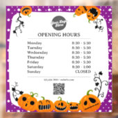 Öffnungszeiten | Halloween Fensteraufkleber (Blatt 2)