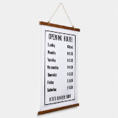Öffnungszeiten im Shop oder Öffnungszeiten Wandteppich Mit Holzrahmen (Gewinkelt)